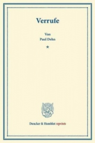 Carte Verrufe. Paul Dehn