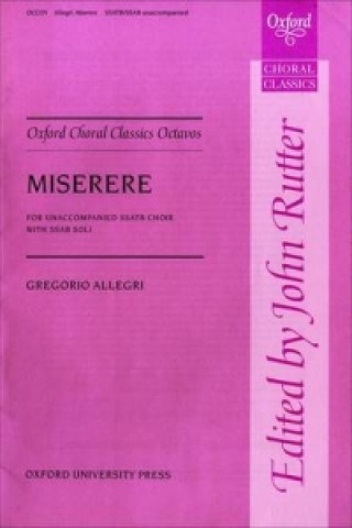 Printed items Miserere Gregorio Allegri