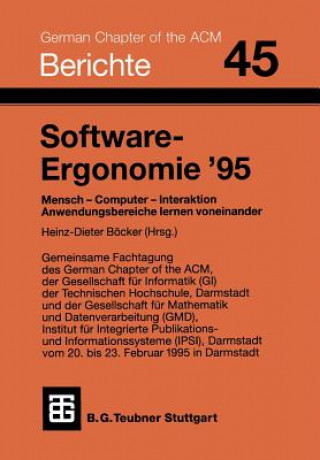 Knjiga Software-Ergonomie  95, 1 Jens Böcker