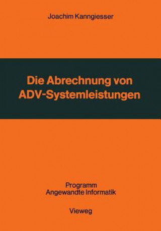 Buch Die Abrechnung Von Adv-Systemleistungen Kanngiesser Joachim