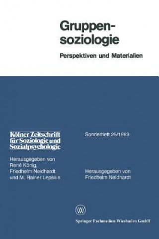 Libro Gruppensoziologie Friedhelm Neidhardt