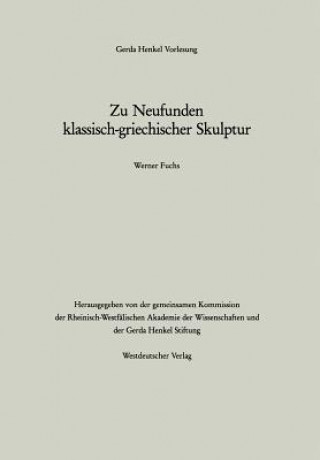 Carte Zu Neufunden Klassisch-Griechischer Skulptur Werner Fuchs
