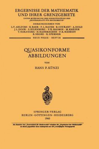 Kniha Quasikonforme Abbildungen, 1 H.P. Künzi
