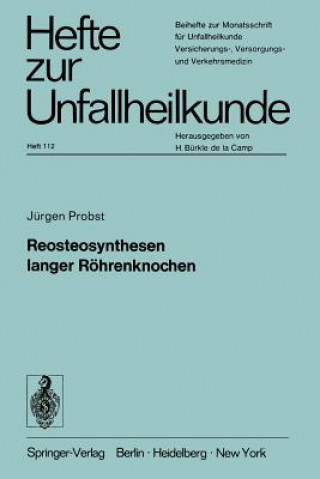 Książka Reosteosynthesen Langer Roehrenknochen Jürgen Probst