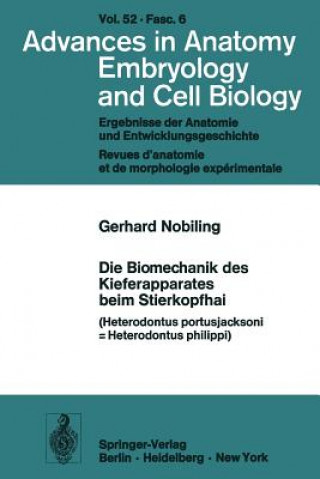 Book Die Biomechanik Des Kieferapparates Beim Stierkopfhai Gerhard Nobiling