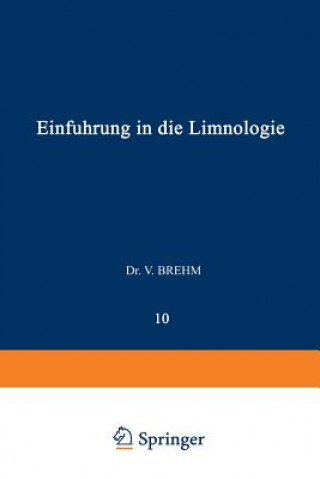 Kniha Einf hrung in Die Limnologie Vinzenz Brehm