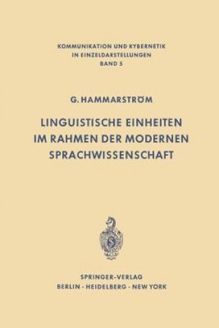 Carte Linguistische Einheiten Im Rahmen Der Modernen Sprachwissenschaft Göran Hammarström