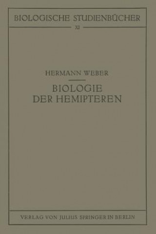 Kniha Biologie Der Hemipteren Hermann Weber