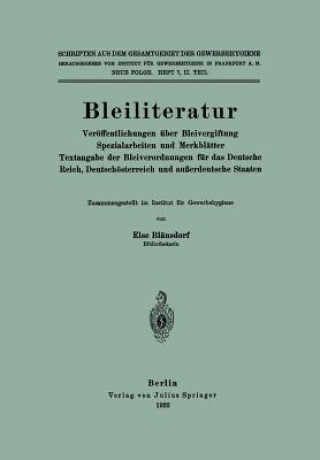 Carte Bleiliteratur Else Blänsdorf