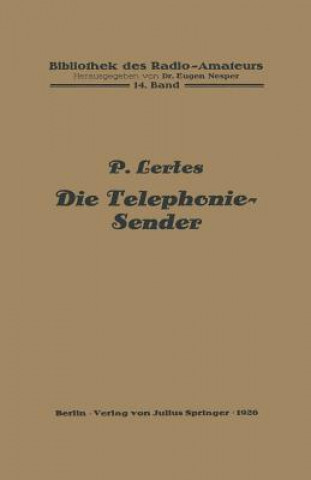 Carte Die Telephonie-Sender P. Lertes