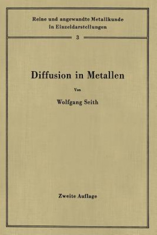 Kniha Diffusion in Metallen Wolfgang Seith