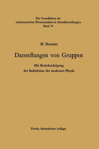 Könyv Darstellungen von Gruppen, 1 Hermann Boerner