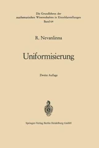Könyv Uniformisierung, 1 Rolf Nevanlinna