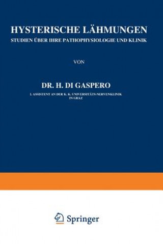 Książka Hysterische L hmungen H. di Gaspero