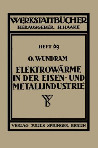 Carte Elektrow rme in Der Eisen- Und Metallindustrie O. Wundram