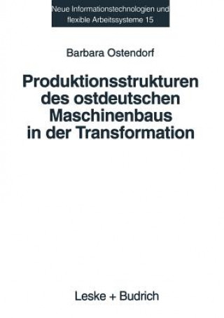 Carte Produktionsstrukturen Des Ostdeutschen Maschinenbaus in Der Transformation Barbara Ostendorf