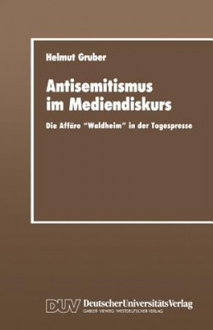 Livre Antisemitismus Im Mediendiskurs Helmut Gruber