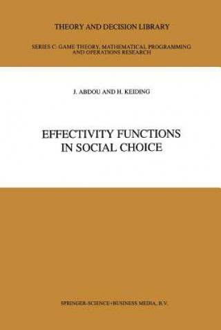 Könyv Effectivity Functions in Social Choice J. Abdou