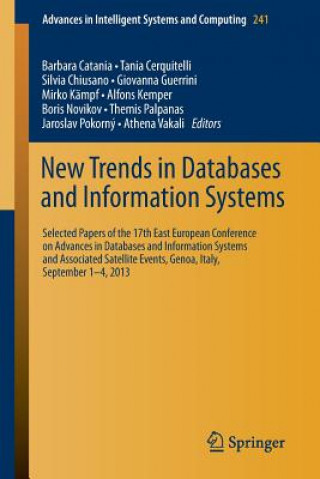Carte New Trends in Databases and Information Systems Barbara Catania