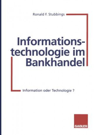 Книга Informationstechnologie Im Bankhandel Ronald F. Stubbings