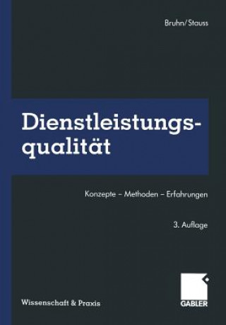 Kniha Dienstleistungsqualitat Manfred Bruhn