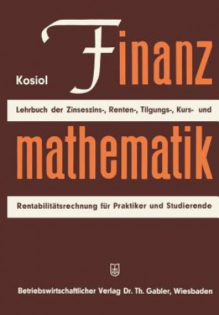 Kniha Finanzmathematik Erich Kosiol