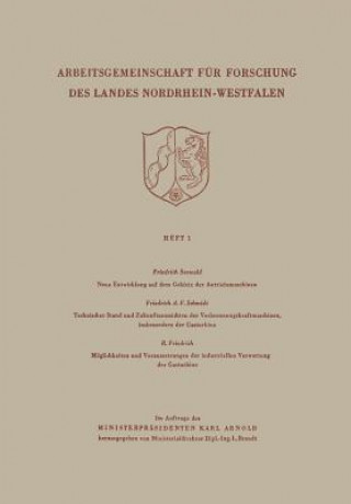 Carte Arbeitsgemeinschaft F r Forschung Des Landes Nordrhein-Wesfalen Friedrich Seewald