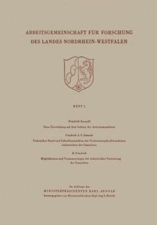 Buch Arbeitsgemeinschaft F r Forschung Des Landes Nordrhein-Wesfalen Friedrich Seewald