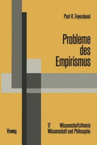 Kniha Probleme Des Empirismus Paul K. Feyerabend