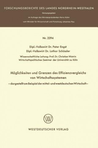 Könyv M glichkeit Und Grenzen Des Effizienzvergleichs Von Wirtschaftssystemen Peter Engst