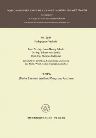 Knjiga Fempa (Finite Element Method Program Aachen) Hans-Georg Schultz