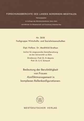 Carte Bedeutung Der Berufst tigkeit Von Frauen Mechthild Brothun