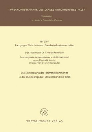 Carte Entwicklung Der Heimtextilienm rkte in Der Bundesrepublik Deutschland Bis 1985 Christof Kemmann