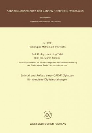 Carte Entwurf Und Aufbau Eines CAD-Prufplatzes Fur Komplexe Digitalschaltungen Hans Jörg Tafel