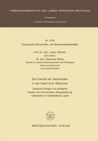 Kniha Zukunft Der Gemeinden in Der Hand Ihrer Reformer Lothar Albertin
