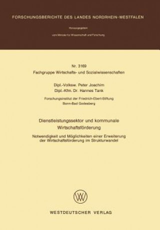 Kniha Dienstleistungssektor Und Kommunale Wirtschaftsforderung Peter Joachim