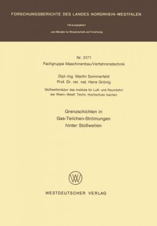 Kniha Grenzschichten in Gas-Teilchen-Stromungen Hinter Stosswellen Martin Sommerfeld