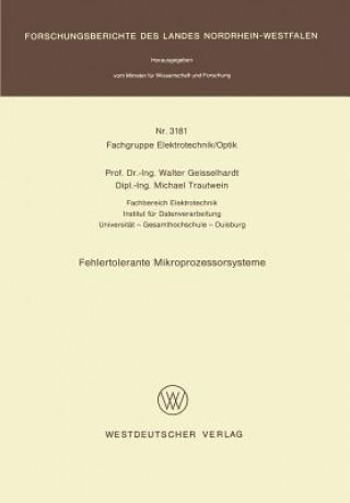 Книга Fehlertolerante Mikroprozessorsysteme Walter Geisselhardt