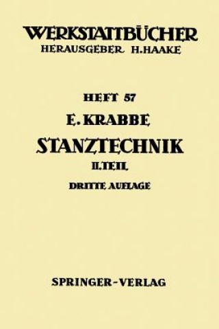 Knjiga Stanztechnik E. Krabbe