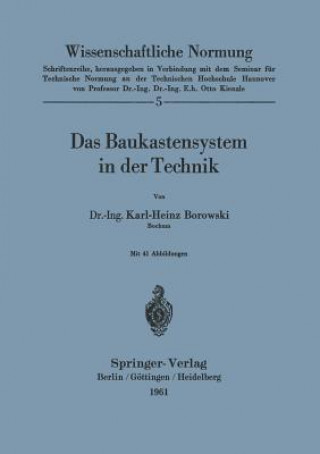 Knjiga Das Baukastensystem in Der Technik K. H. Borowski