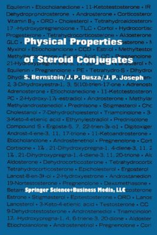 Kniha Physical Properties of Steroid Conjugates Seymour Bernstein