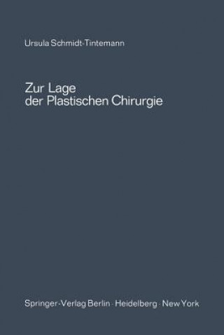 Kniha Zur Lage Der Plastischen Chirurgie Ursula Schmidt-Tintemann