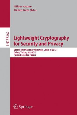 Kniha Lightweight Cryptography for Security and Privacy Gildas Avoine