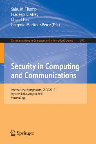 Book Security in Computing and Communications Sabu M Thampi