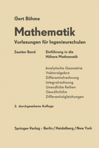 Carte Einf rung in Die H here Mathematik Gert Böhme