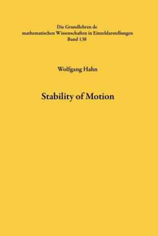 Libro Stability of Motion Wolfgang Hahn