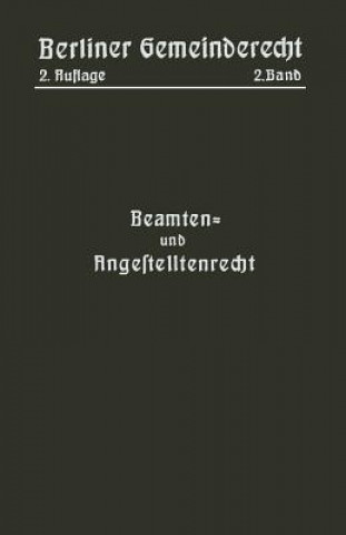 Buch Beamten- Und Angestelltenrecht Magistrat NA