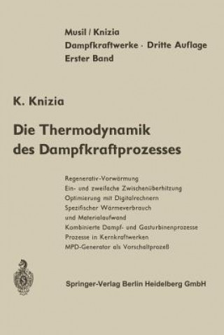 Carte Die Thermodynamik Des Dampfkraftprozesses L. Musil
