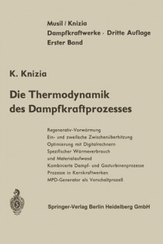 Book Die Thermodynamik Des Dampfkraftprozesses L. Musil