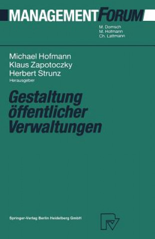 Kniha Gestaltung  ffentlicher Verwaltungen Michael Hofmann